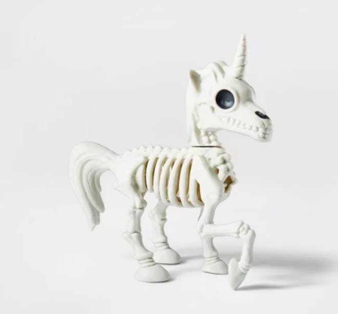 Small Unicorn Skeleton Halloween Decorative Prop