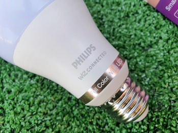 A Philips Wiz Connected smart light bulb