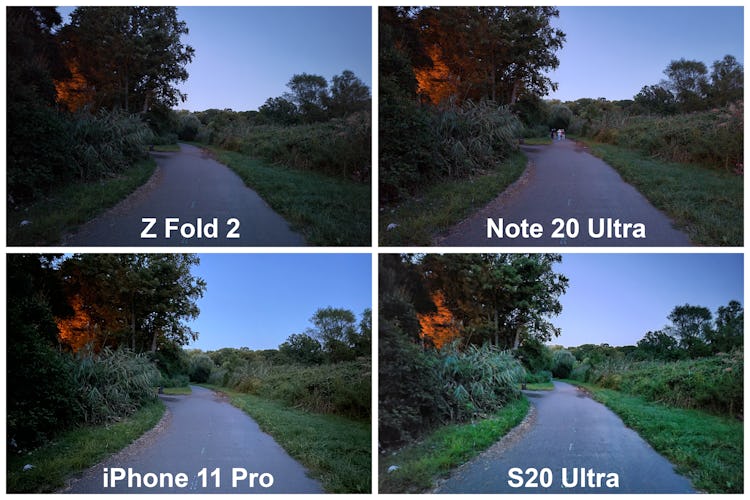 Galaxy Z Fold 2 camera comparison