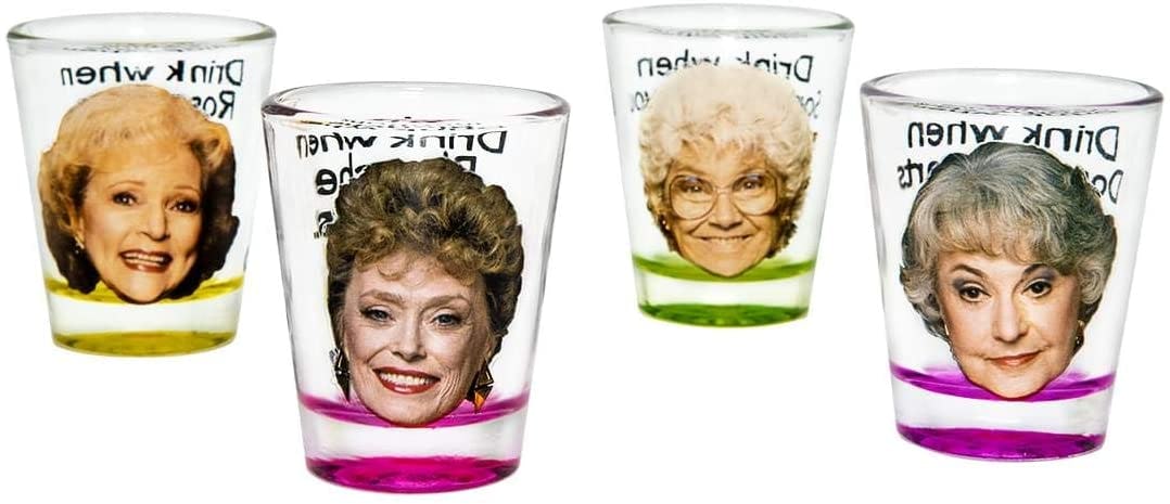 golden girls shot glasses