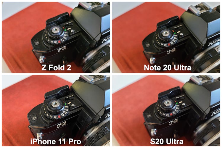 Galaxy Z Fold 2 camera comparison