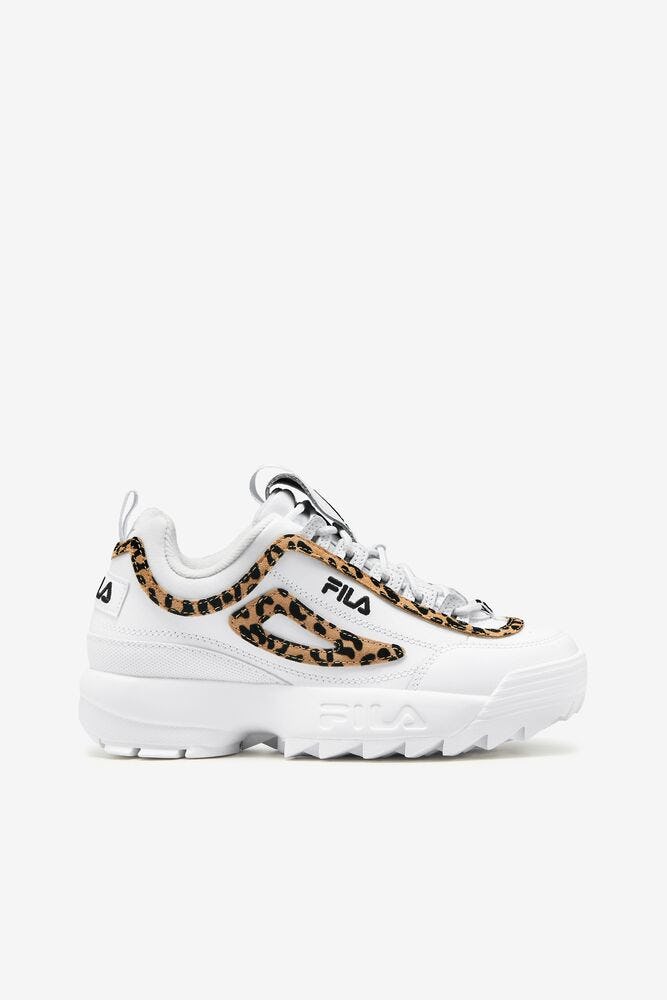 Leopard print fila on sale trainers