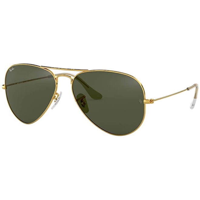 If you're looking for a pair of aviator sunglasses for light-sensitive eyes, consider these Ray-Bans...