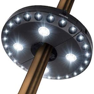 Oyoco Patio Umbrella Light 3 Brightness Modes Cordless 28 LED Lights