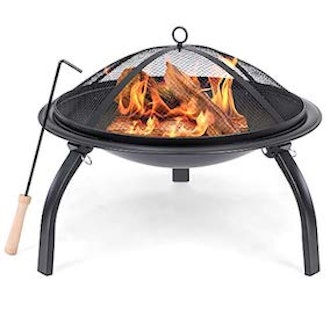 Best Choice Products 22-Inch Folding Steel Fire Pit