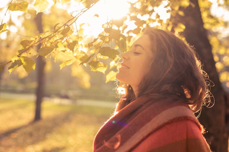 Young woman standing in the park