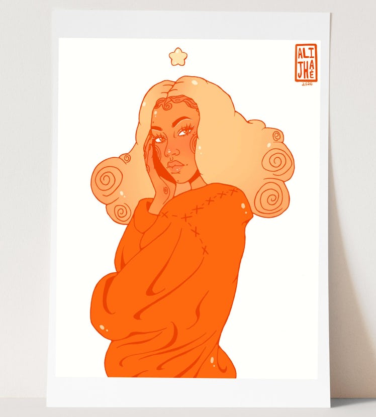 Pumpkin Spice Girl Art Print