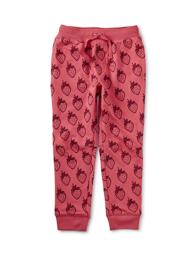 French Terry Joggers in Really Roja