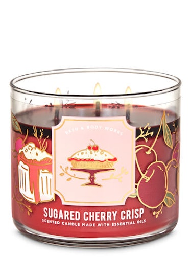 Sugared Cherry Crisp Three-Wick Candle
