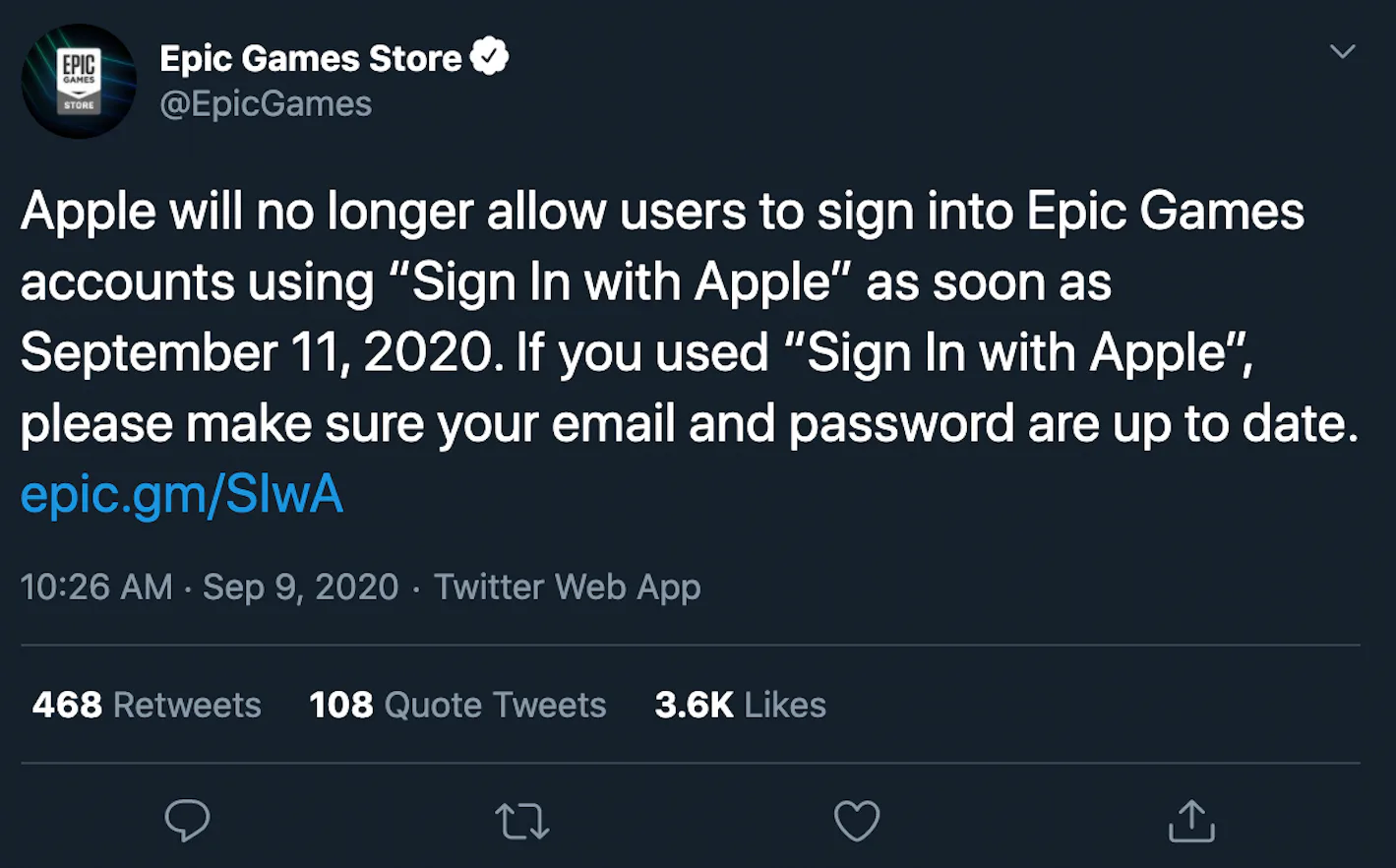 Epic Games users have two days to figure out their logins before Apple ...