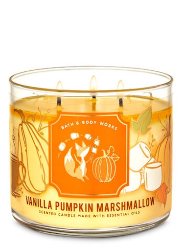 Vanilla Pumpkin Marshmallow Three-Wick Candle