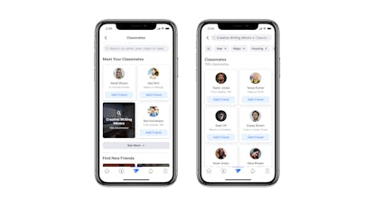 így csatlakozhat az új Facebook Campushoz, hogy megismerkedhessen más osztálytársakkal.