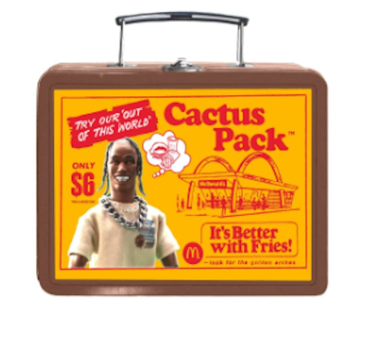 CACTUS PACK VINTAGE METAL LUNCH BOX