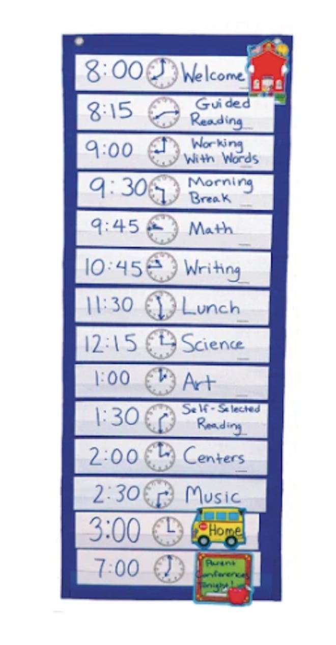 Scheduling Pocket Chart