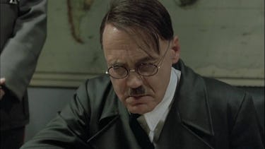 A still of Hitler from Downfall.