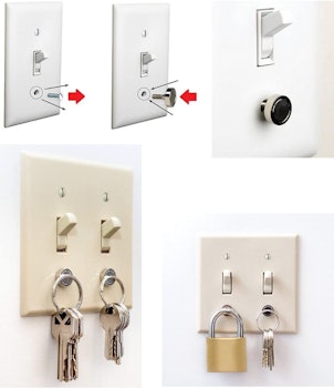 UbiGear Magnetic Key Holders (4 Pack)