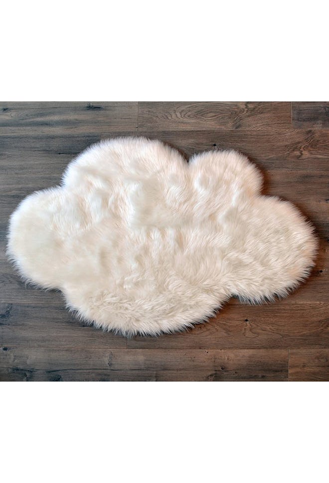 Kroma Carpet Faux Sheepskin White Cloud Area Rug