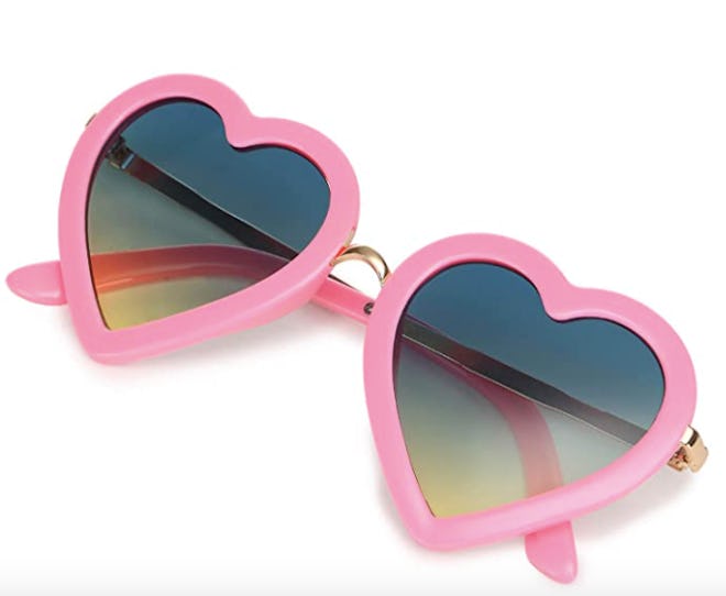 Mibasies Kids Polarized Heart Shaped Sunglasses 