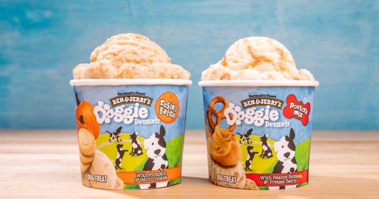 Ben & Jerry's new Doggie Desserts line includes two different flavors.