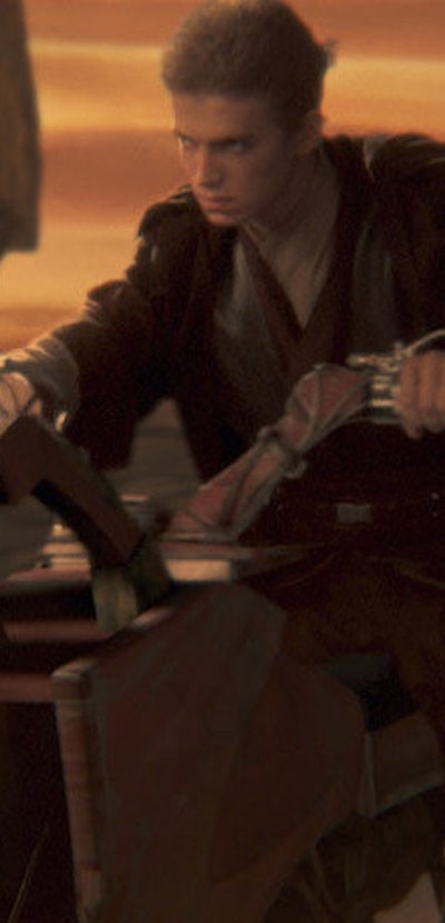 Hayden Christensen as Anakin Skywalker in Attack of the Clones Star Wars