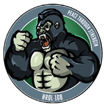 Official government patch shows gorilla beating its chest with 