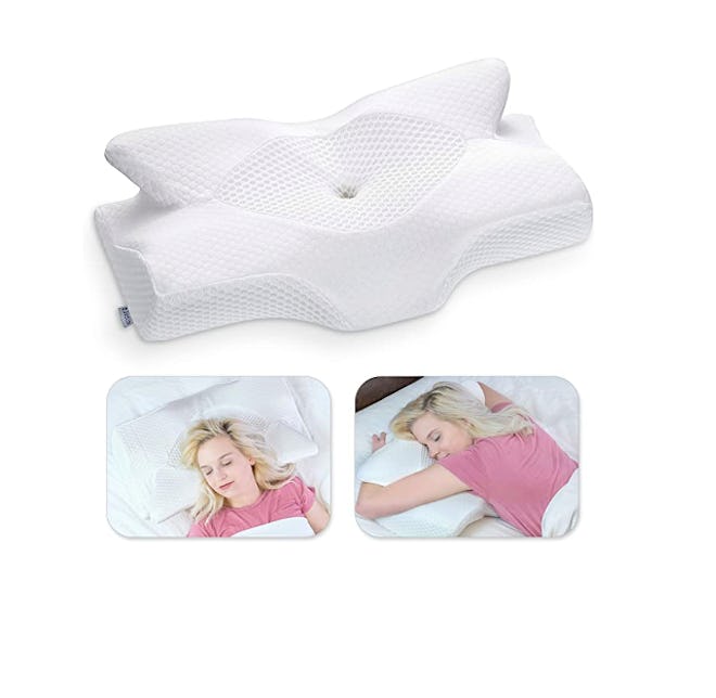 Elviros Cervical Memory Foam Ergonomic Pillow