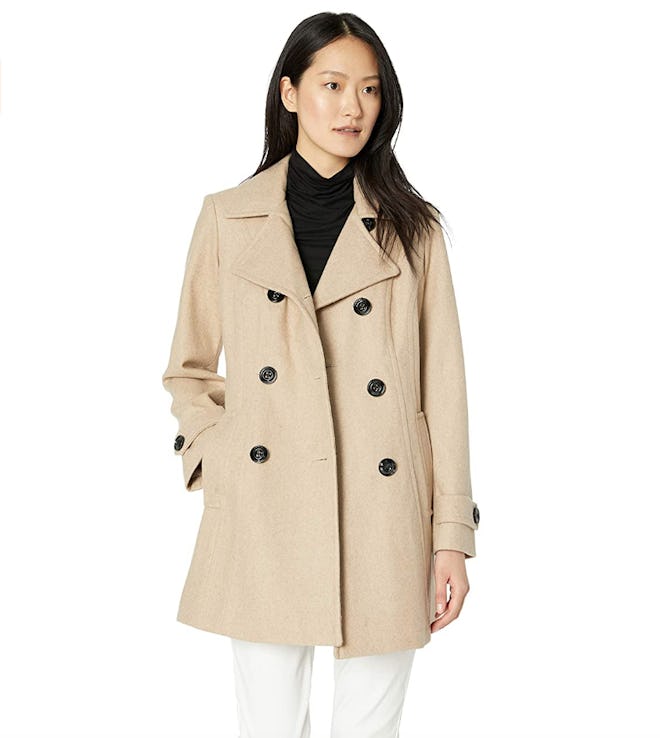 Anne Klein Women’s Classic Double Breasted Coat 
