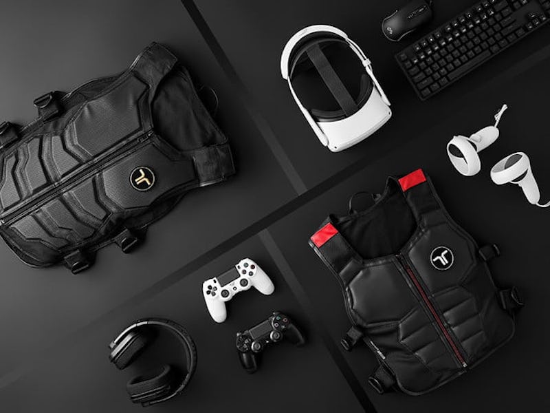 The Tactsuit X16 is a haptic feedback vest for virtual reality content.
