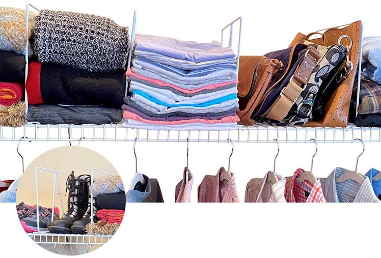 Evelots Closet Wire Shelf Divider