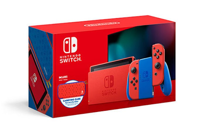 Nintendo's new Mario Red & Blue Edition Switch is available starting February 12.