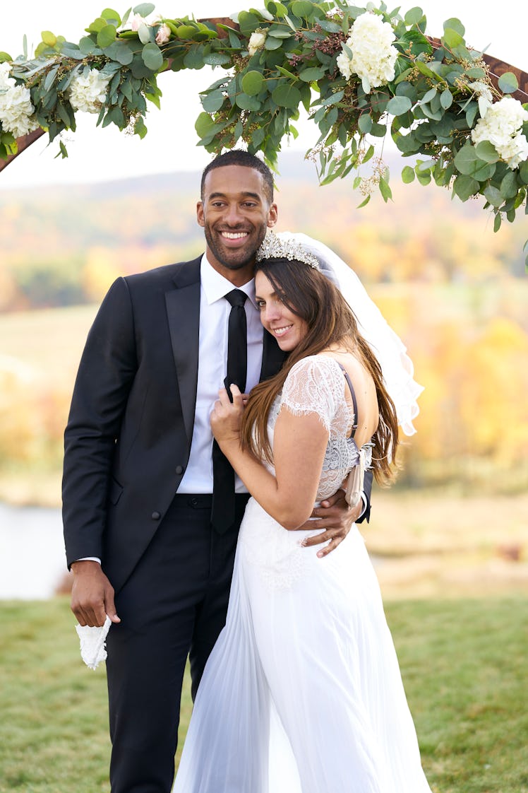 Matt James and Victoria in The Bachelor.