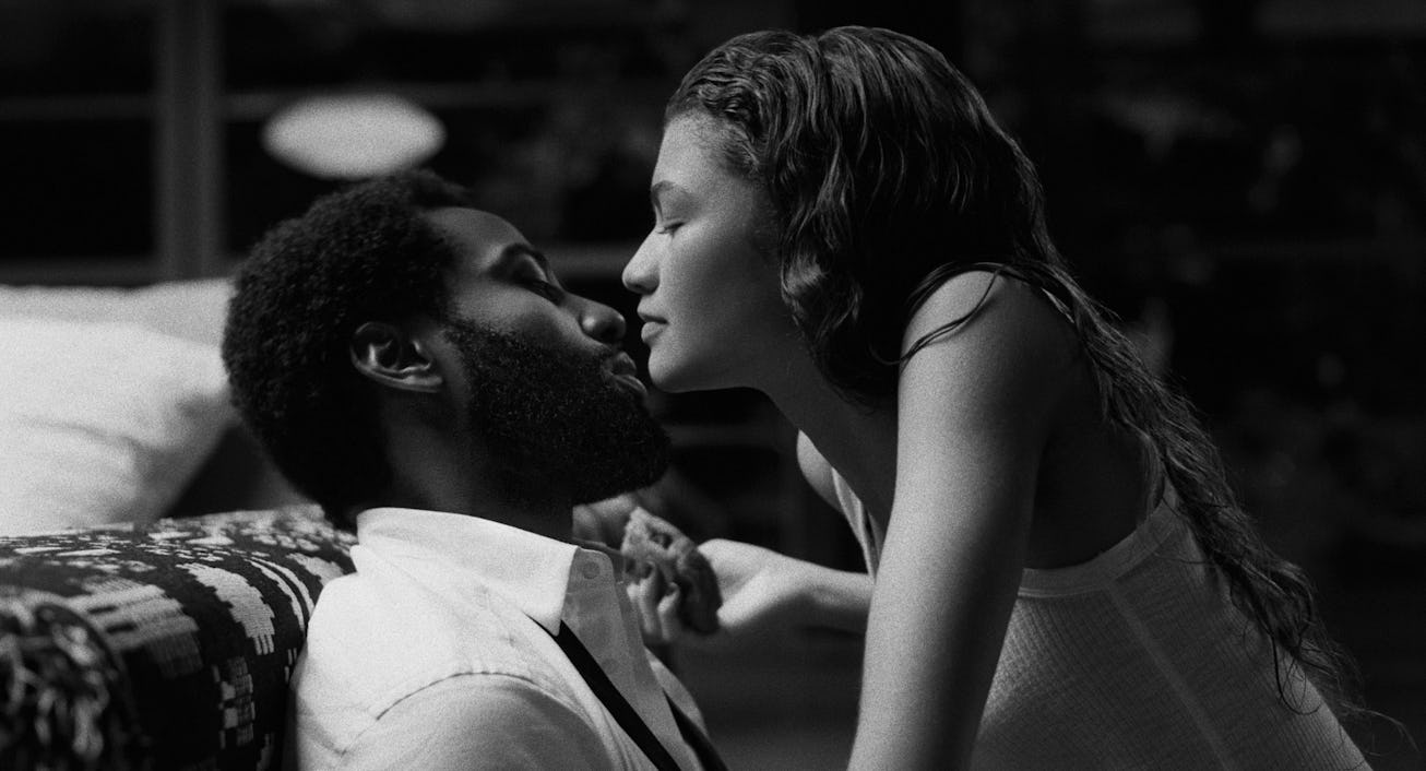 JOHN DAVID WASHINGTON as MALCOLM, ZENDAYA as MARIE. 