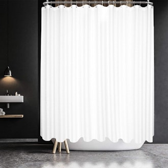 Barossa Design Waffle-Weave Clawfoot Shower Curtain