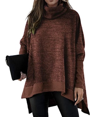 Unidear Batwing-Sleeve High-Low Oversized Tunic