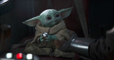 Baby Yoda Holding Ball The Mandalorian