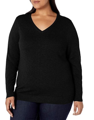 This comfy V-neck sweater comes in lots of colors and will go with everything.