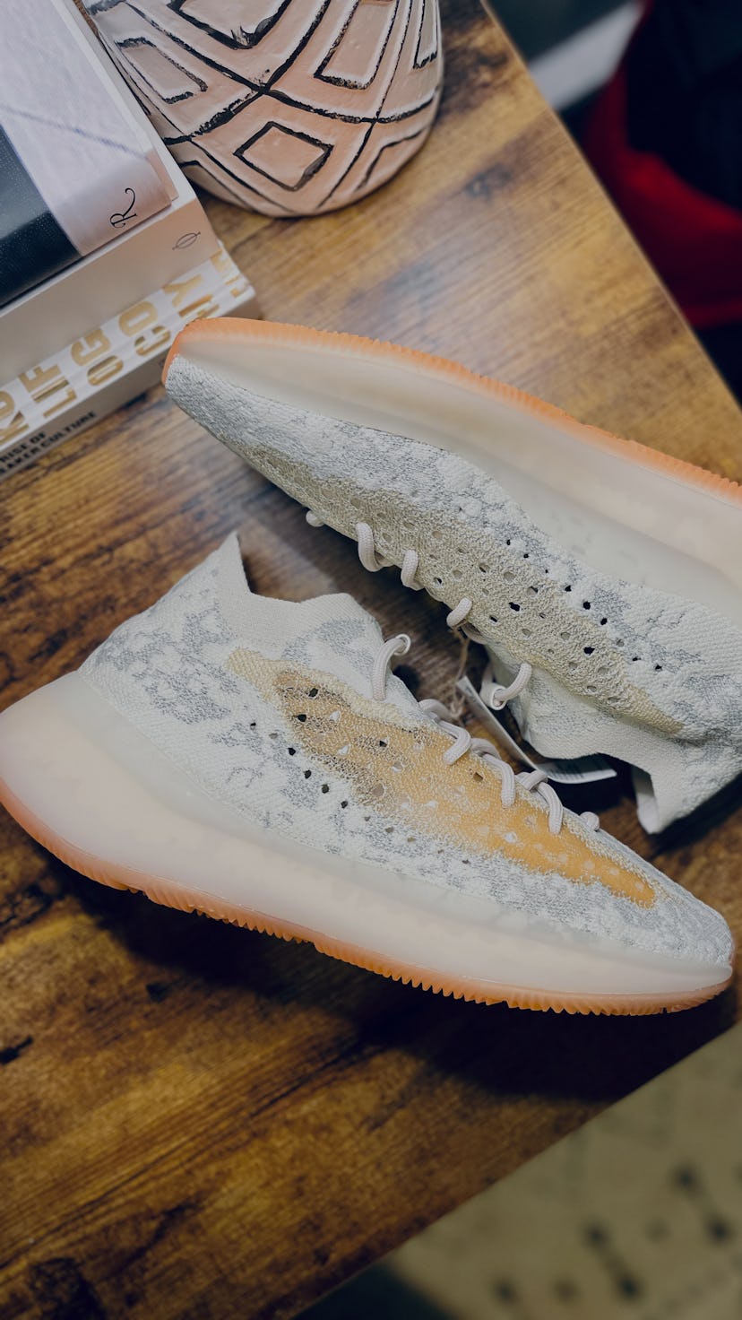 A Yeezy 380 silhouette called "Yecoraite RF"