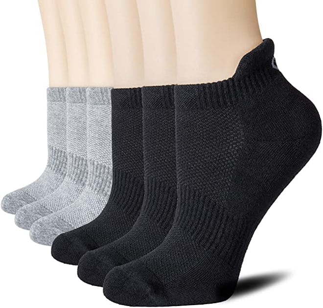 CelerSport Ankle Athletic Running Socks (6-Pack)