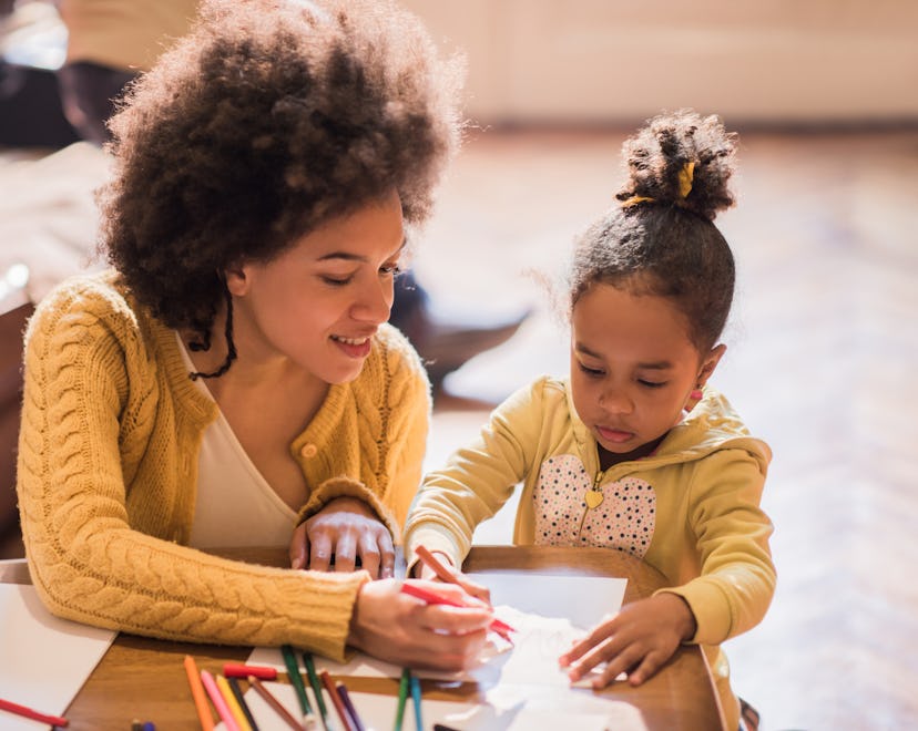 mother and child coloring