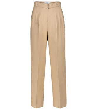 Belted Straight Pants