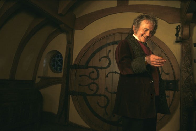 Ian Holm's Bilbo Baggins kickstarts the journey of a lifetime when he leaves his birthday party.