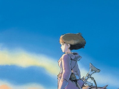 A still image from Nausicaa Of The Valley Of The Wind.