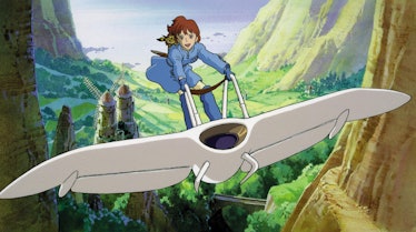 Nausicaa Valley of the Wind: The princess gets around the valley on a glider.