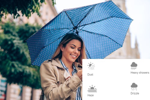 What the 25 weather symbols on the iPhone weather app actually mean.