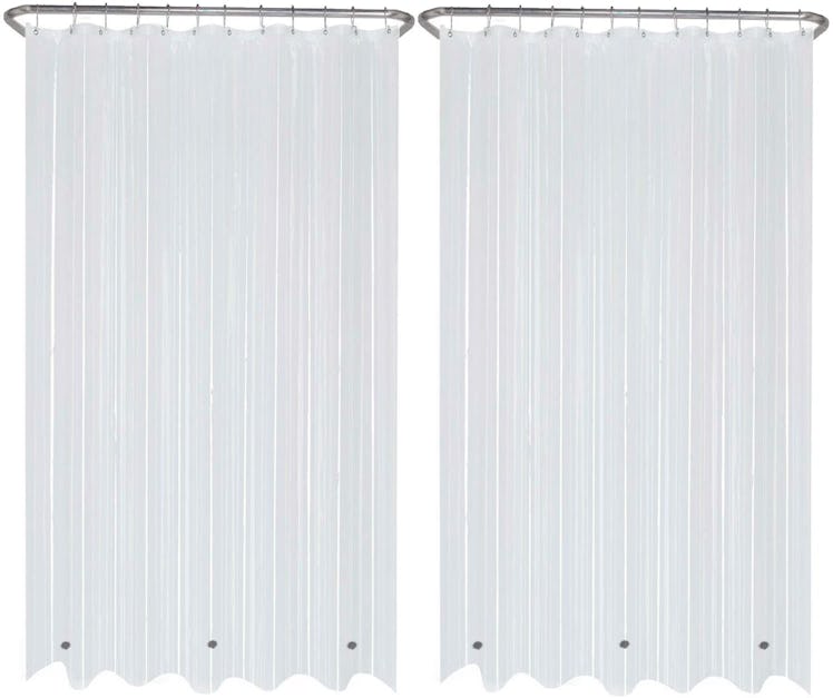 LiBa Mildew-Resistant Shower Curtain Liners (2-Pack)