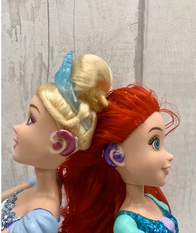 Princess Figure with Hearing Aids +/- Glasses
