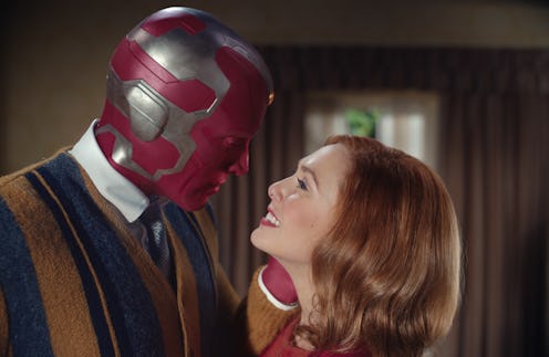 Vision and Wanda in 'Wandavision' via the Disney+ press site