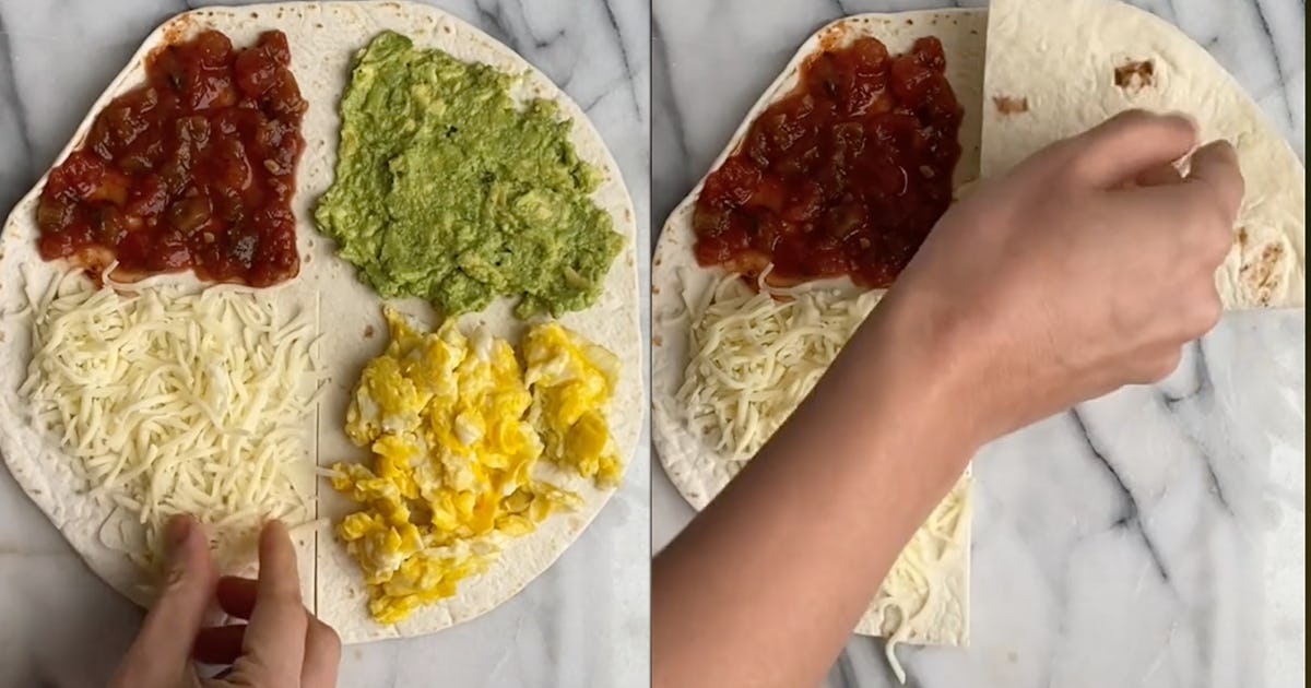 How To Do TikTok's Folded Tortilla Wrap Hack