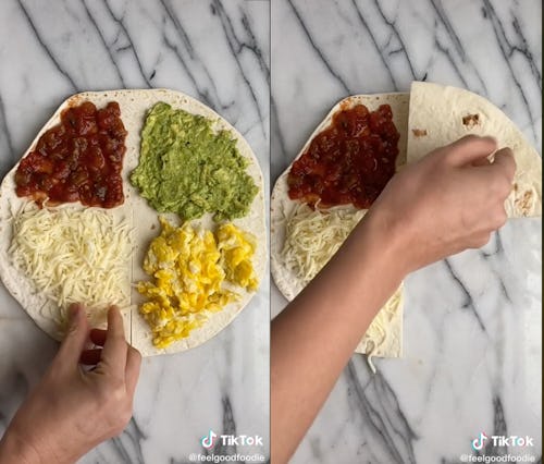 How To Do TikTok's Folded Tortilla Wrap Hack