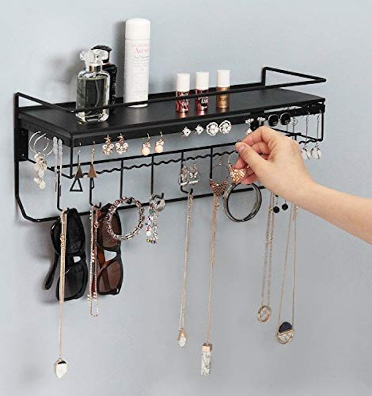 JackCubeDesign Wall Mounted Cosmetics Storage Shelf 